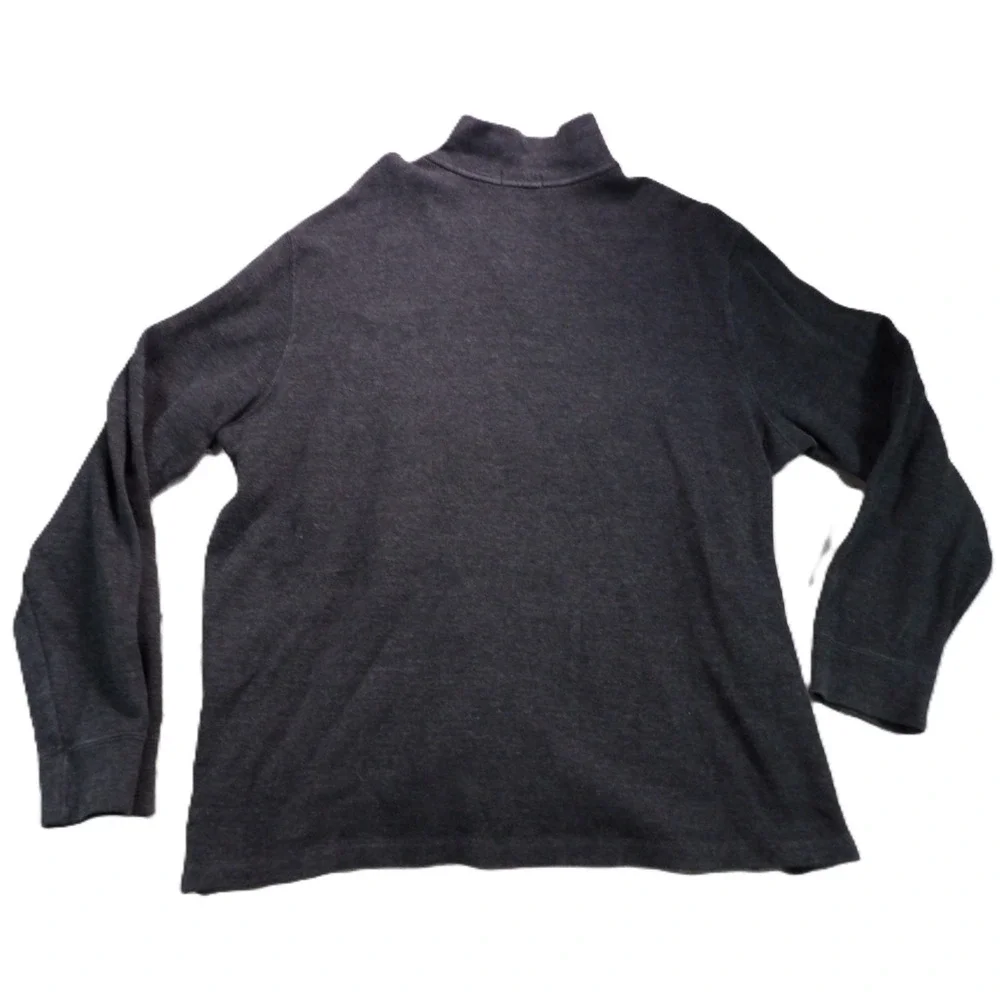 Polo Ralph Lauren Quarter Zip Sweater Men XXL Gray Pima Cotton Pony Pullover Top